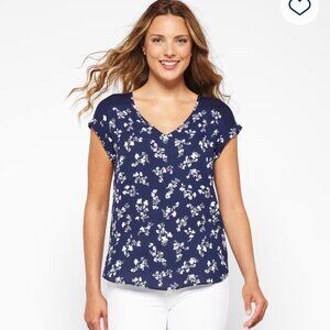 Jianna Back Detail Mixed Material Blouse